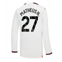 Manchester City Matheus Nunes #27 Replica Away Shirt 2023-24 Long Sleeve